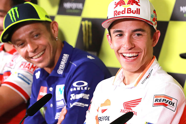 Valentino Rossi und Marc Márquez