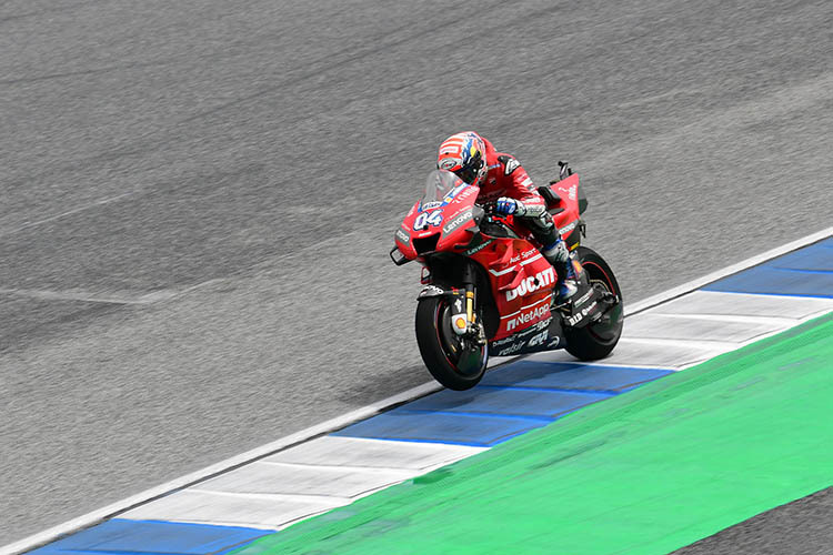 Andrea Dovizioso im feuchten FP3 in Buriram