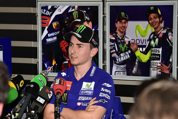 Jorge Lorenzo bei der Pressekonferenz am Donnerstag, 16 Uhr