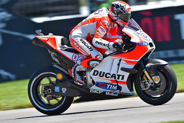 Andrea Dovizioso auf der Ducati GP15