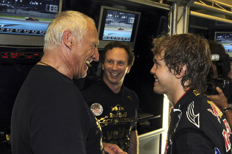 Mateschitz und sein Spizenfahrer Vettel