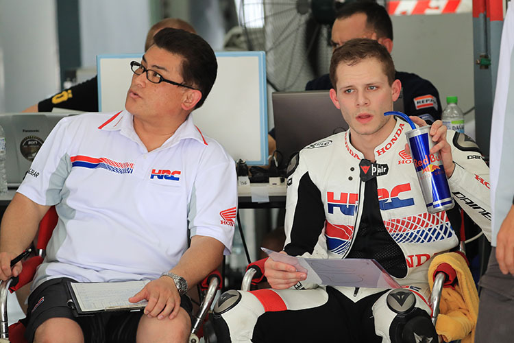 Stefan Bradl beim HRC-Test in Sepang 2018