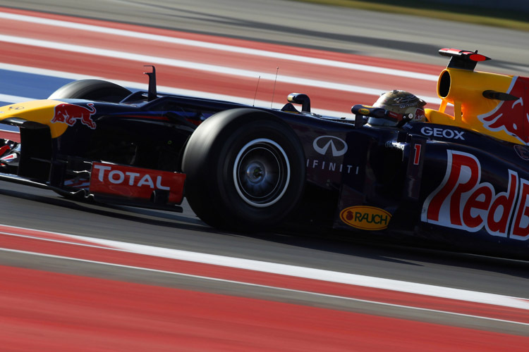 Erste Bestzeit in Austin für Sebastian Vettel