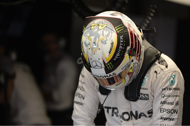 Das Monaco-Helmdesign brachte Lewis Hamilton in diesem Jahr Glück