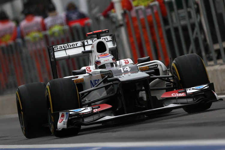 Kamui Kobayashi im Sauber geht von Platz 13 ins Rennen