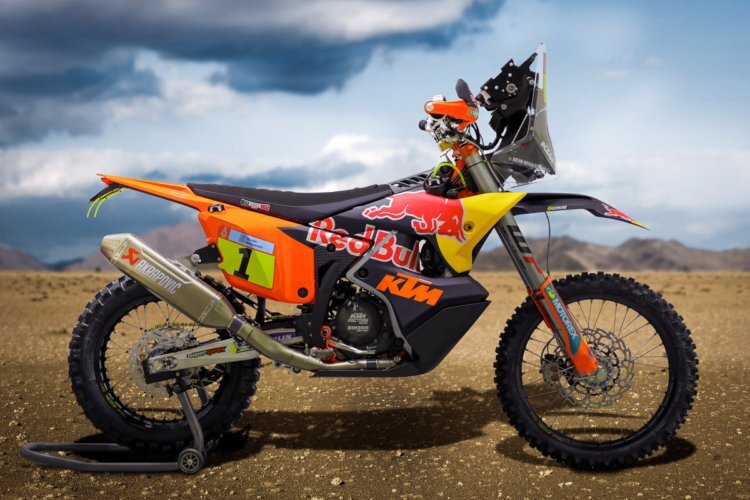 Die neue KTM 450 Rally von Kevin Benavides - die "1" bringt er von Honda mit