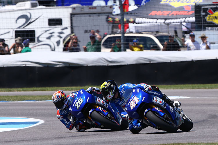 Aleix Espargaró und Maverick Viñales in Indianapolis