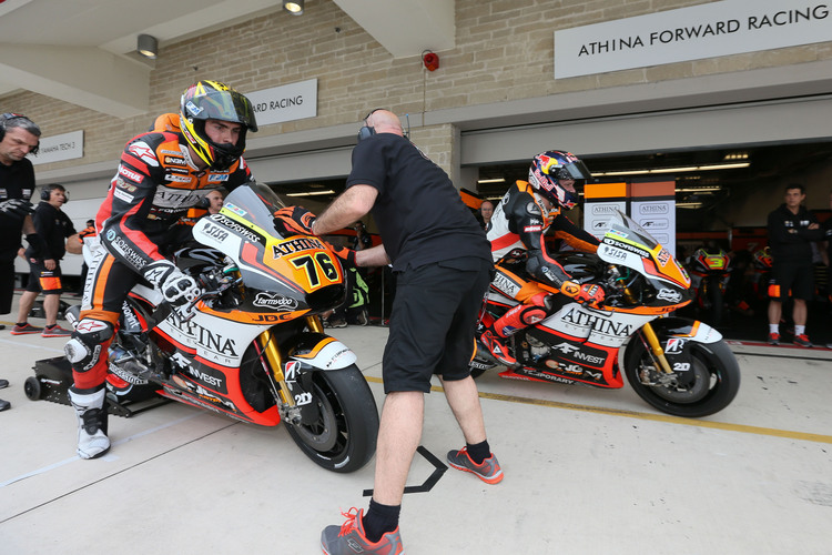 Das Forward-Team mit Baz und Bradl fehlt beim Indy-GP