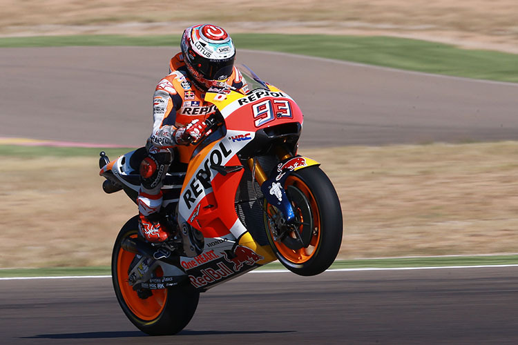 Im Qualifying überlegen: Marc Márquez im MotorLand Aragón