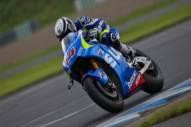 Randy de Puniet auf der neuen MotoGP-Suzuki