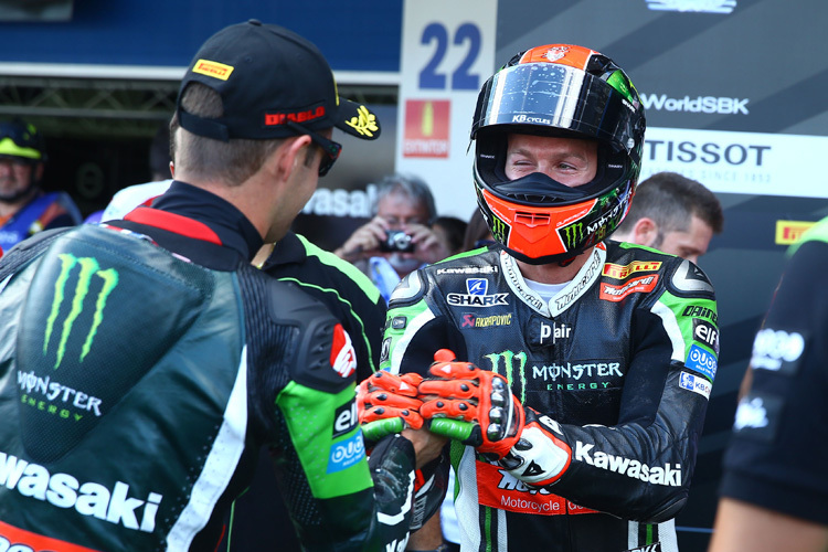 Nicht die dicksten Freunde: Jonathan Rea (li.) und Tom Sykes