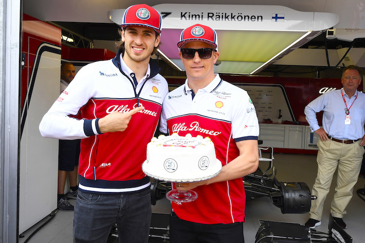 Antonio Giovinazzi und Kimi Räikkönen