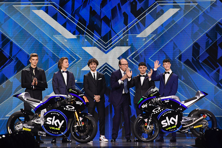 Das neue Sky VR46-Team: Vier Fahrer, zwei Klassen, zwei Fabrikate