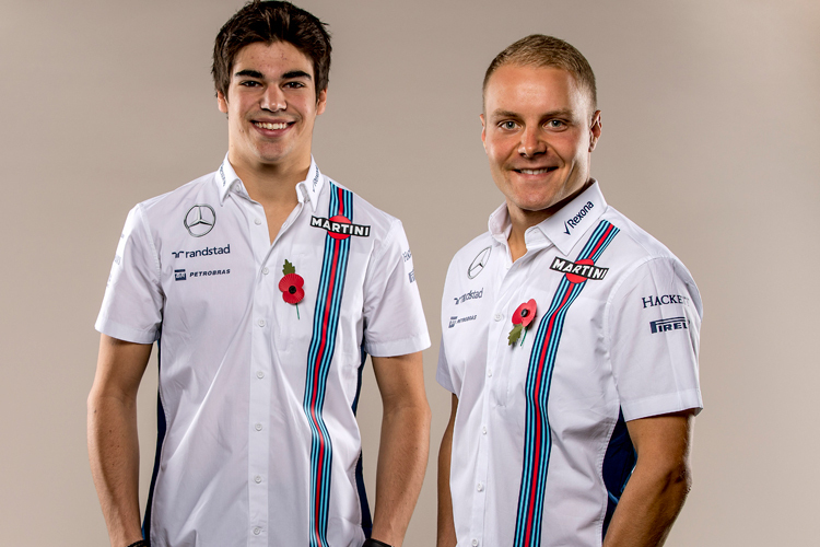 Lance Stroll und Valtteri Bottas