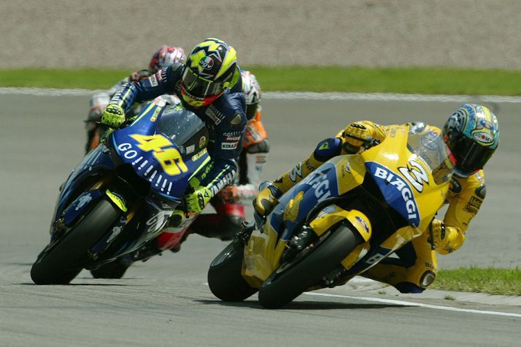 Max Biaggi und Valentino Rossi 