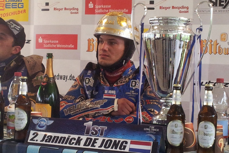 Jannick de Jong gewann den Langbahn-GP in Herxheim