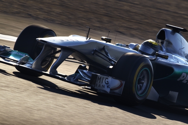 Nico Rosberg mit kleinem Erfolgserlebnis