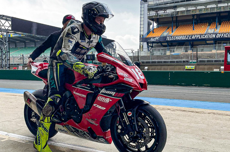 Philipp Steinmayr auf der Yamaha R1 in Le Mans