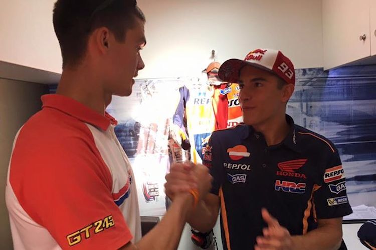 Tim Gajser (li) und Marc Marquez haben sich gut verstanden