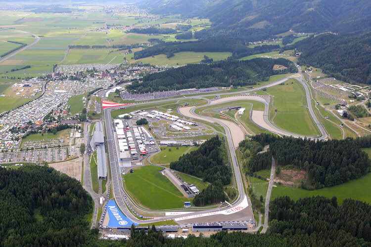 Der Red Bull Ring bei Spielberg in der Steiermark