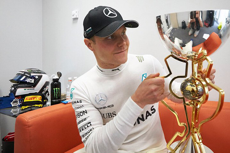 Valtteri Bottas nach dem Sieg in Sotschi