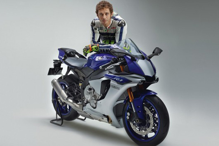 Valentino Rossi fuhr die Yamaha R1M nur zu Promotion-Zwecken