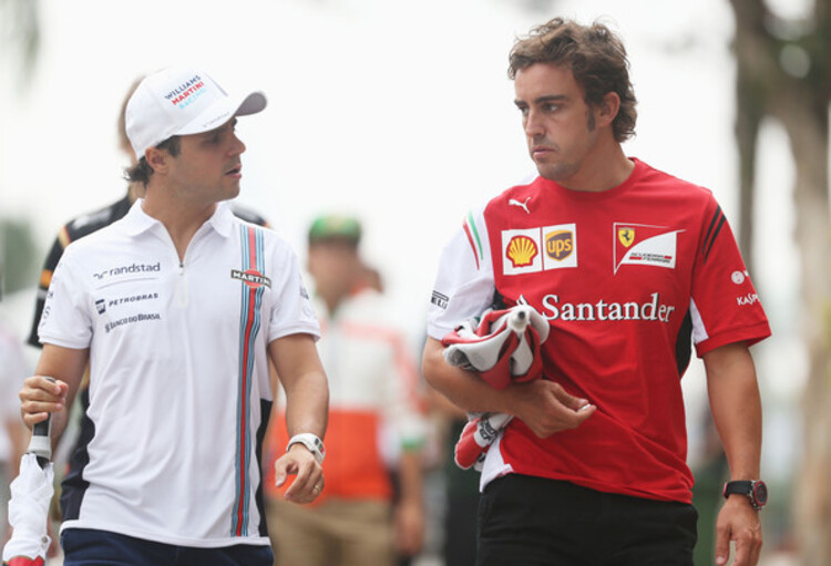 Felipe Massa und Fernando Alonso