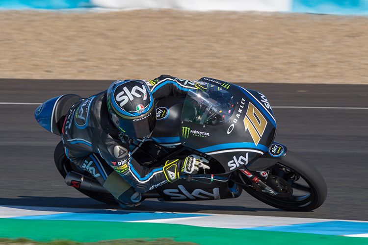 Dennis Foggia beim Jerez-Test vor dem CEV-Finale in Valencia