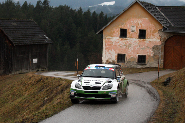 Kopecky übernachtet als Leader der Jänner-Rallye