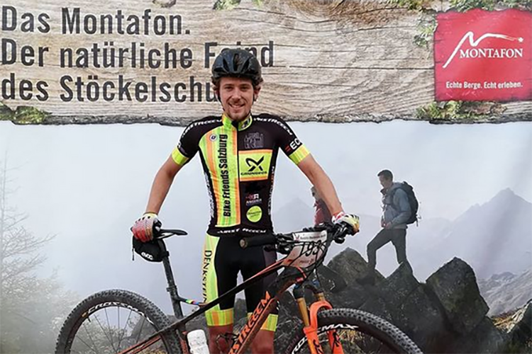 Philipp Öttl nahm an einem Mountainbike-Marathon teil