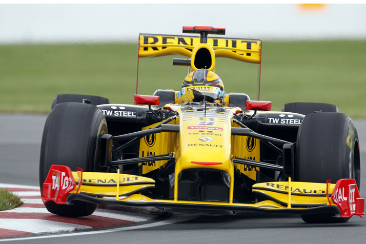 Robert Kubica 2010 mit seinem Renault in Montreal