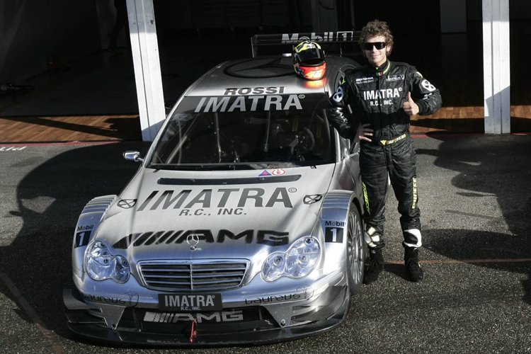 Valentino Rossi: Schon 2006 testete er einen DTM-Mercedes