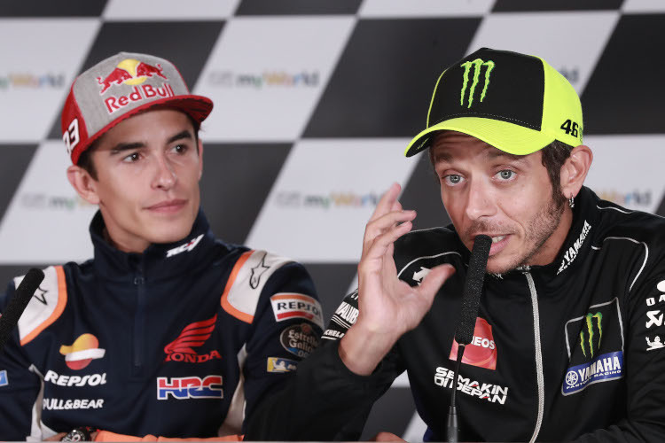 MotoGP-Asse unter sich: Marc Márquez und Valentino Rossi