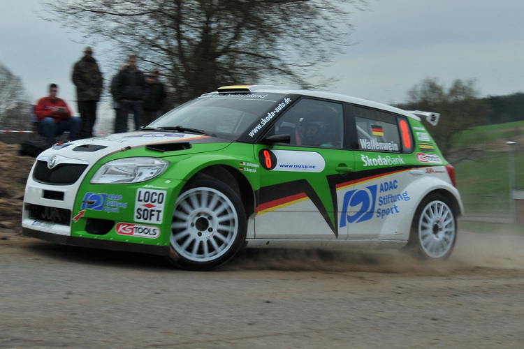 Mark Wallenwein im Fabia S2000 von Skoda Deutschland