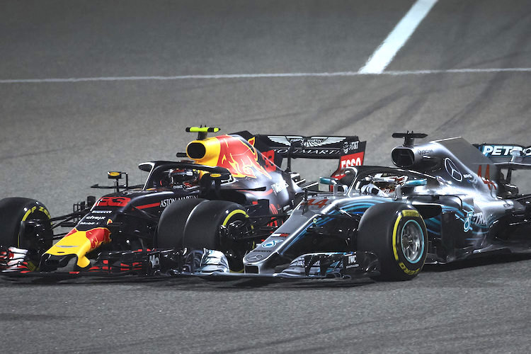 Max Verstappen gegen Lewis Hamilton in Bahrain