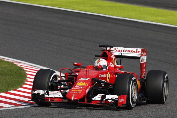 Sebastian Vettel in Suzuka