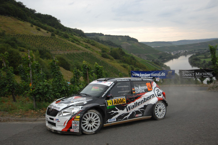 Mark Wallenwein bei der Rallye Deutschland