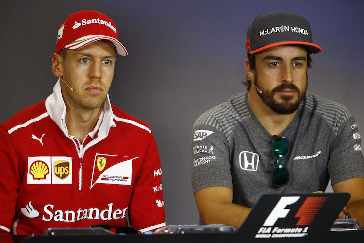 Sebastian Vettel und Fernando Alonso