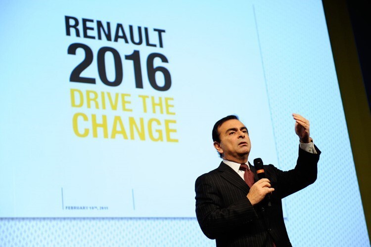 Renault-Chef Carlos Ghosn gibt Gas