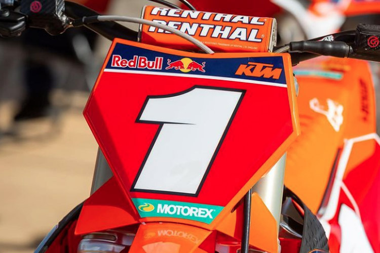 Red Bull-KTM-Star Cooper Webb tritt als Titelverteidiger mit der Startnummer 1 an