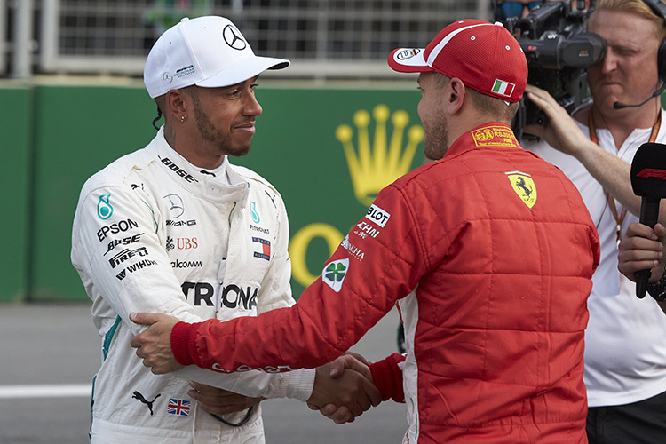 Lewis Hamilton und Sebastian Vettel