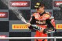 In Aragon holte Chaz Davies das erste Podium mit der Ducati V4R