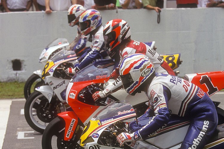 1992 spielte das Wetter beim 500-ccm-Rennen in Malaysia eine wesentliche Rolle