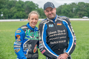 Sandra Mollema und Markus Brandhofer 2022 vor ihrem ersten gemeinsamen Rennen in Osnabrück)