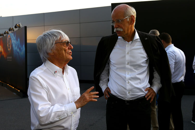 Dr. Dieter Zetsche ist mit Bernie Ecclestones Worten nicht einverstanden