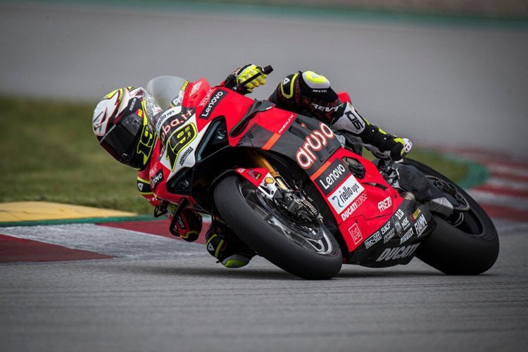 Alvaro Bautista beim Barcelona-Test