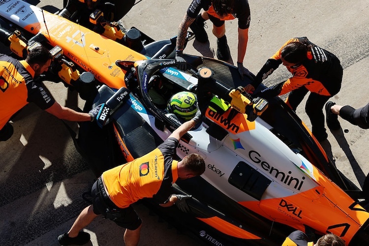 Lando Norris und sein McLaren-Team mussten sich Verstappen geschlagen geben