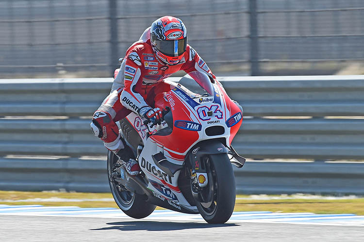 Andrea Dovizioso auf der Ducati Desmosedici GP15