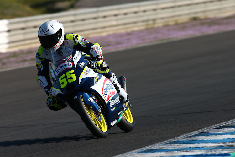 Romano Fenati beim Privattest in Jerez