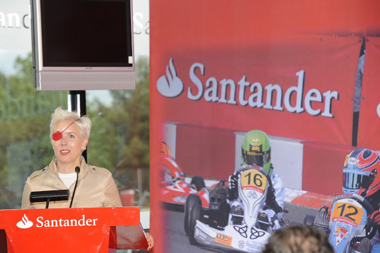 María de Villota, einer der Santander-Nachwuchs-Experten